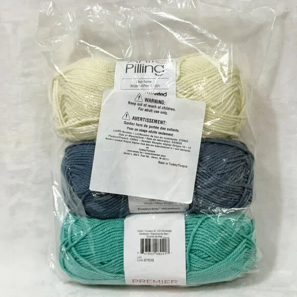 Annies Seaside Sampler Crochet Kit With Yarn Stripes 10-12 For Afghan Club - New - Picture 4 of 7